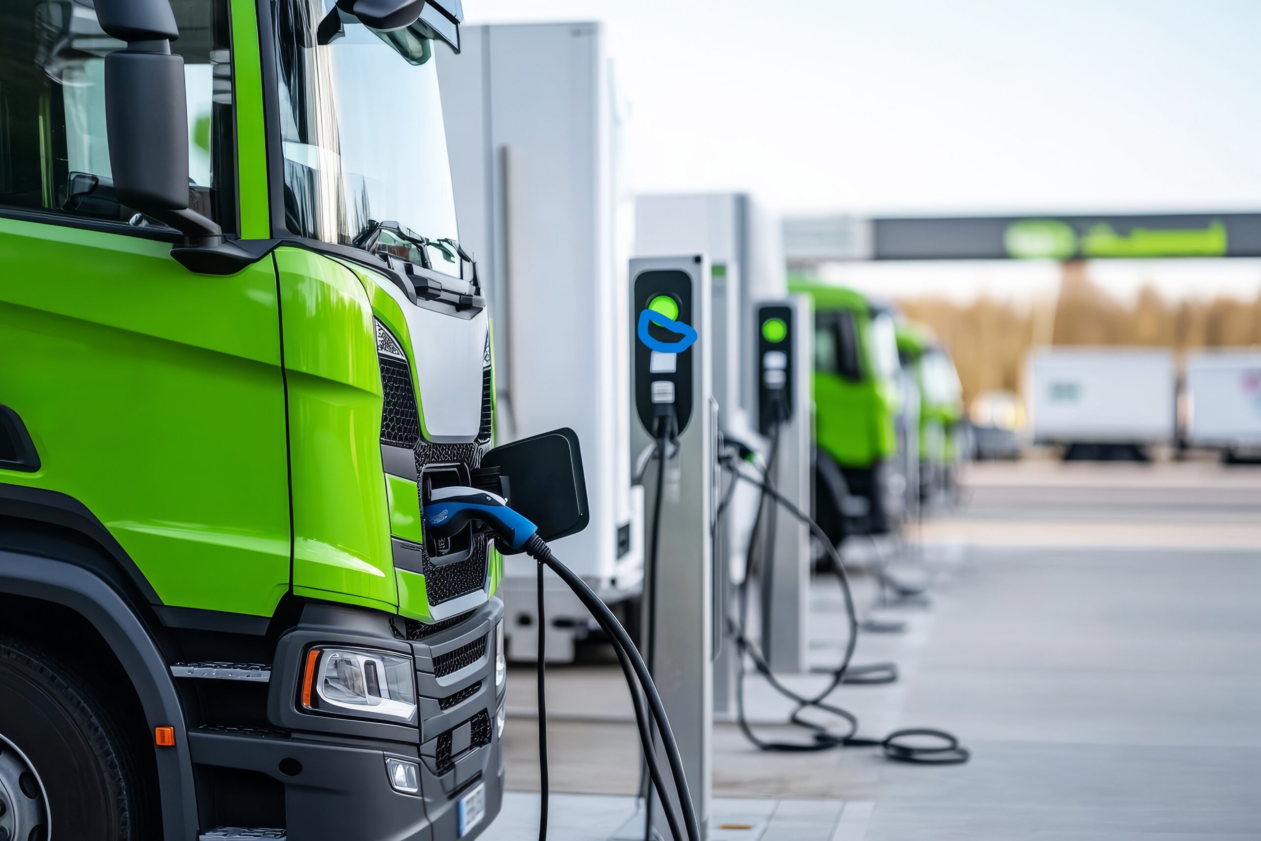 Depiction of RPX's re-focused offering towards electric heavy duty vehicle transport (eHDT) solutions unlocking locally-sourced 100% renewable electricity.